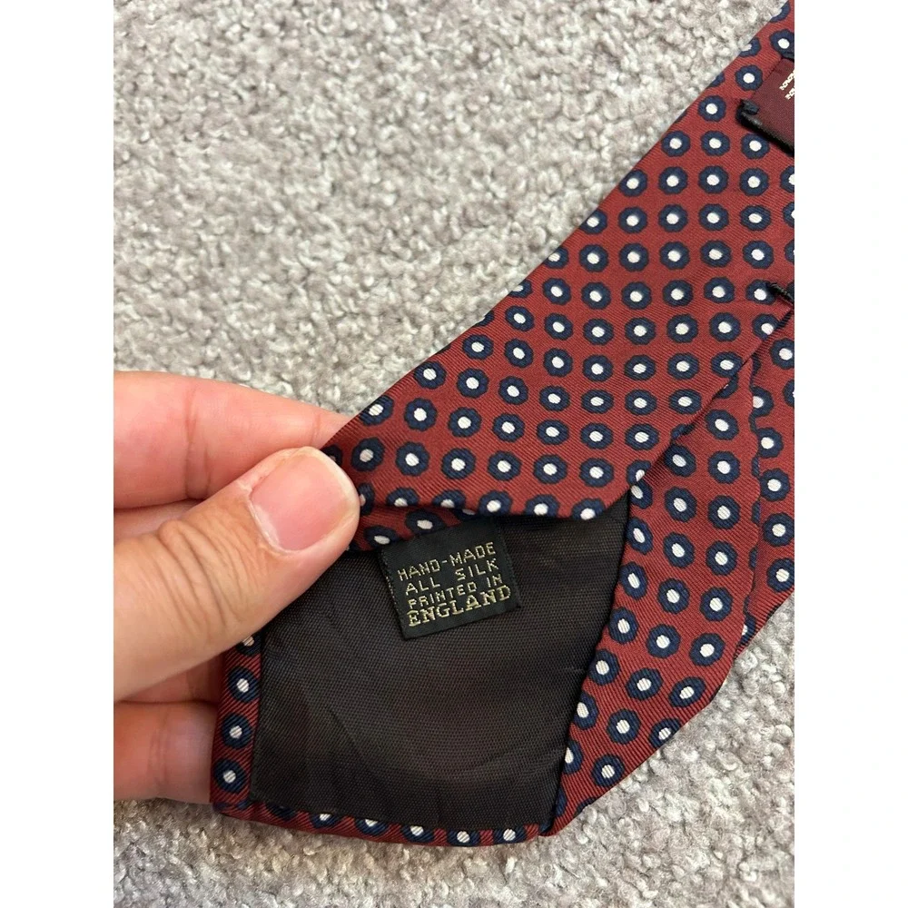 Business Professional Silk Necktie Bundle Mens OS Red Green Geometric Tie Set 3